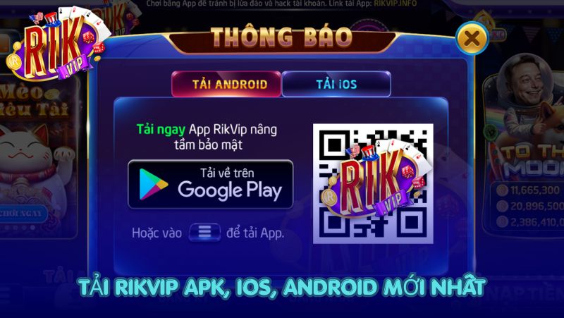 Tải Rikvip APK, iOS, Android mới nhất